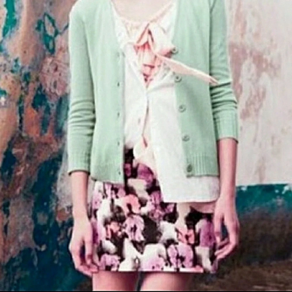 J Crew Watercolor Floral Skirt